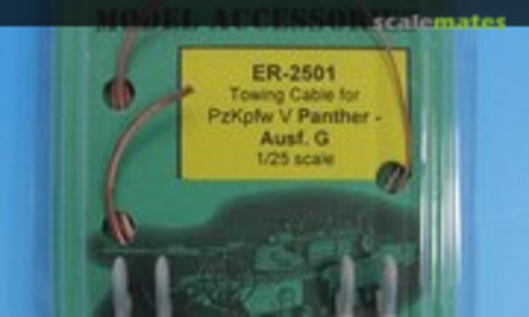 1:25 Towing cable for Pz Kpfw V Panther Ausf G Tank (Eureka XXL ER-2501) ER-2501
