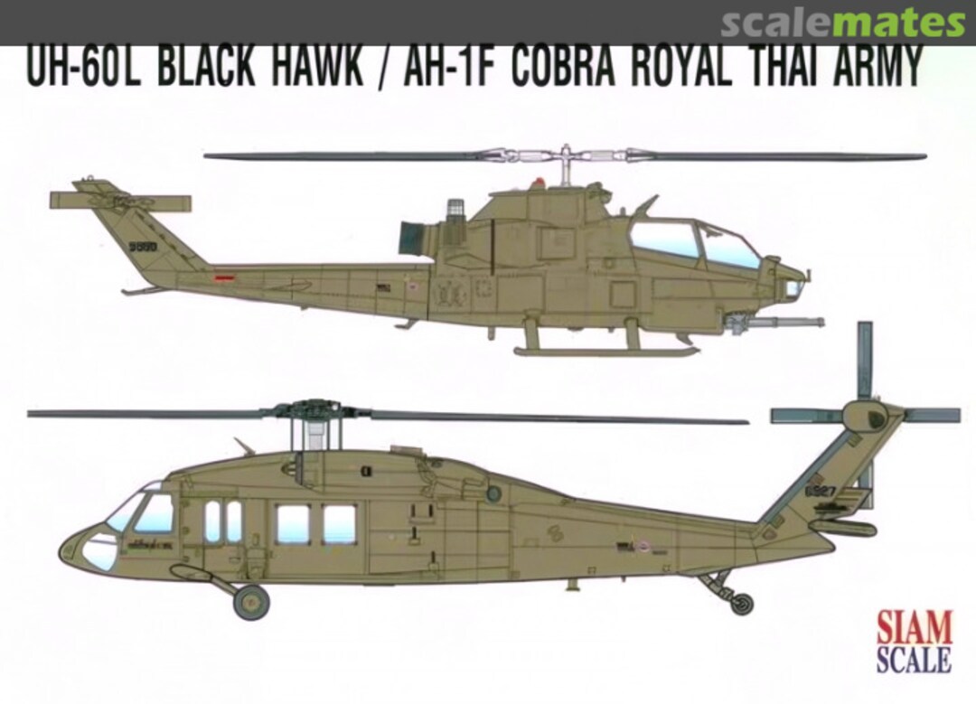 Boxart UH-60L Black Hawk / AH-1F Cobra 48033 Siam Scale Boxart UH-60L Black Hawk / AH-1F Cobra 48033 Siam Scale