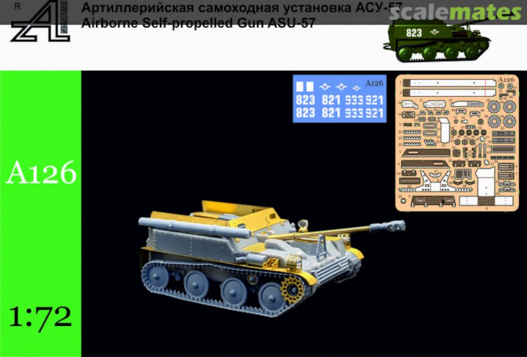 Boxart Airborne Self-propelled Gun ASU-57 A126 Alex Miniatures Boxart Airborne Self-propelled Gun ASU-57 A126 Alex Miniatures