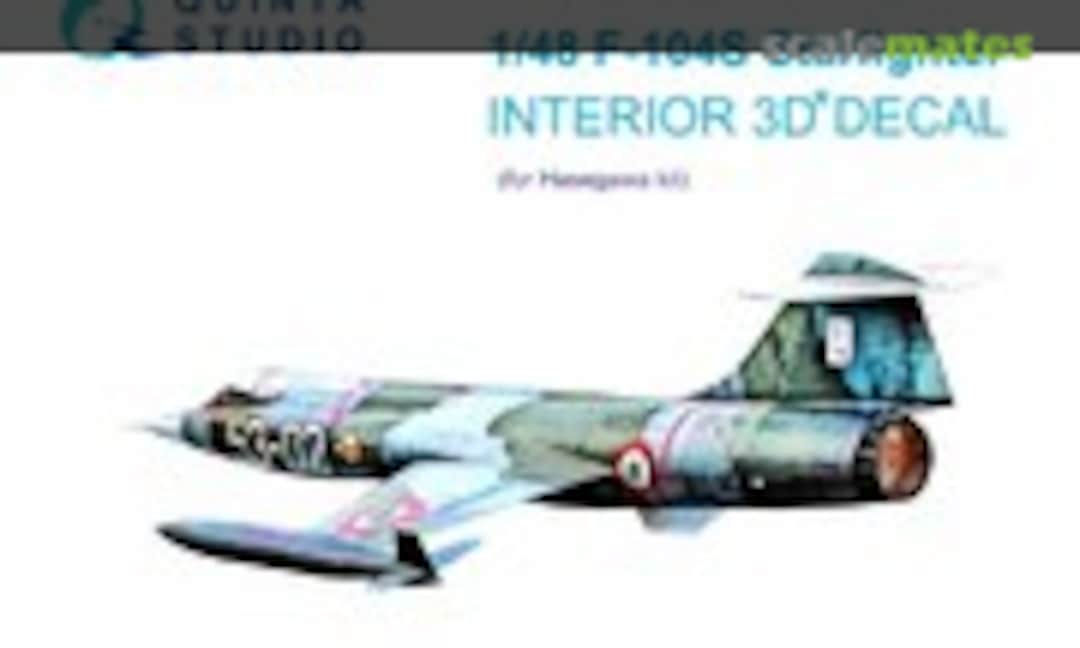 1:48 F-104S Starfighter interior 3D decals (Quinta Studio QD48150) QD48150