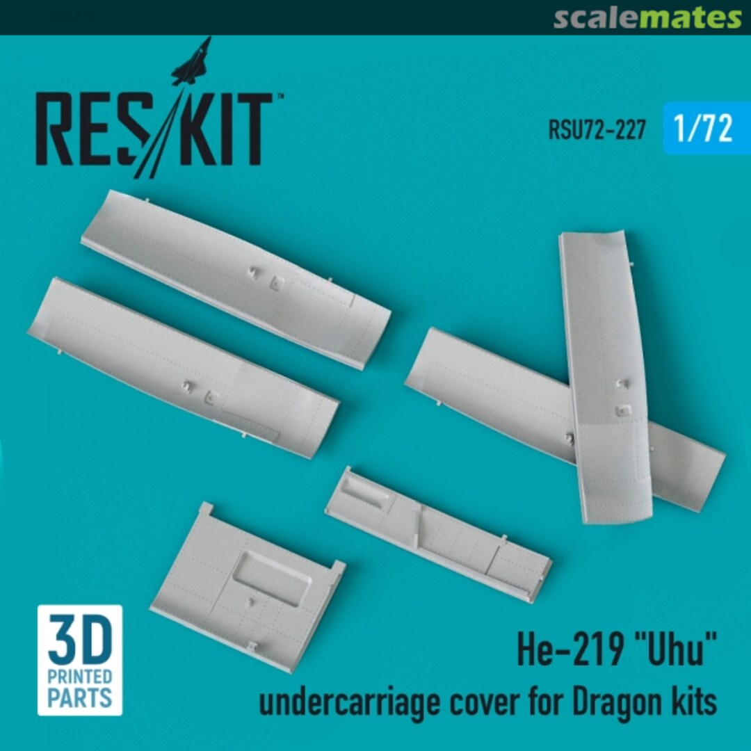 Boxart He 219 Uhu - undercarriage covers RSU72-0227 ResKit Boxart He 219 Uhu - undercarriage covers RSU72-0227 ResKit