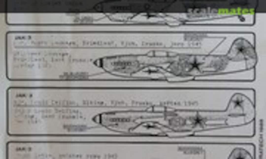 1:72 Jakovlev Jak-1M, Jak-3 (Extratech D-03) D-03