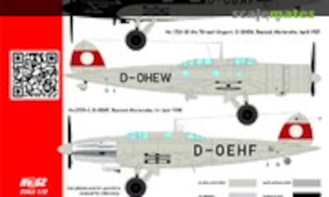 1:72 Heinkel He 70 / 170 / 270 (CtA Models 062) 062