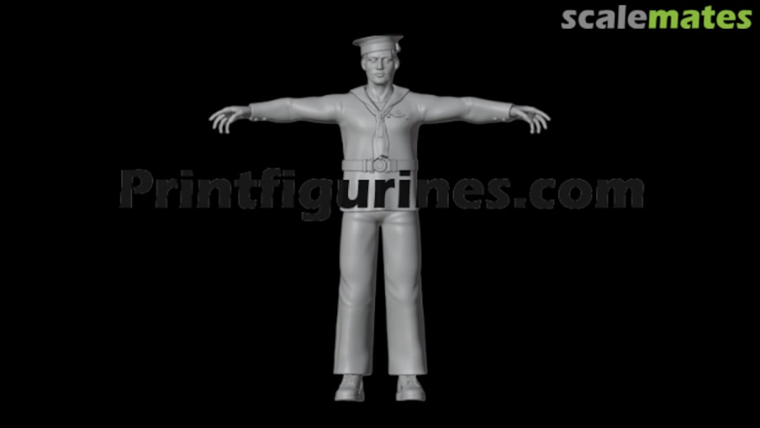 Boxart Royal Navy Sailor 90113 Print Figurines