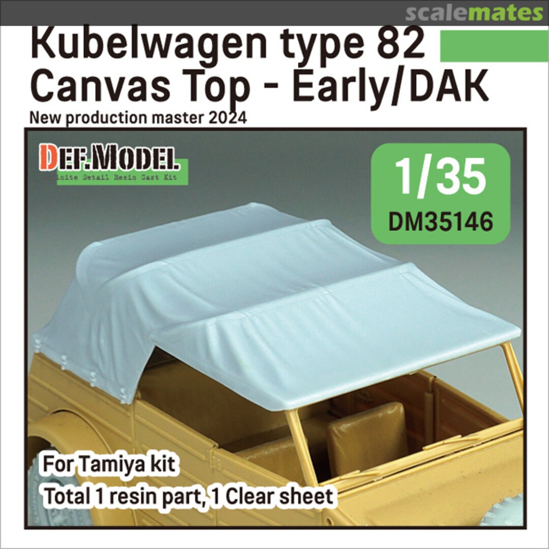 Boxart Kubelwagen Type 82 Canvas Top - Early/DAK DM35146 Def.Model Boxart Kubelwagen Type 82 Canvas Top - Early/DAK DM35146 Def.Model