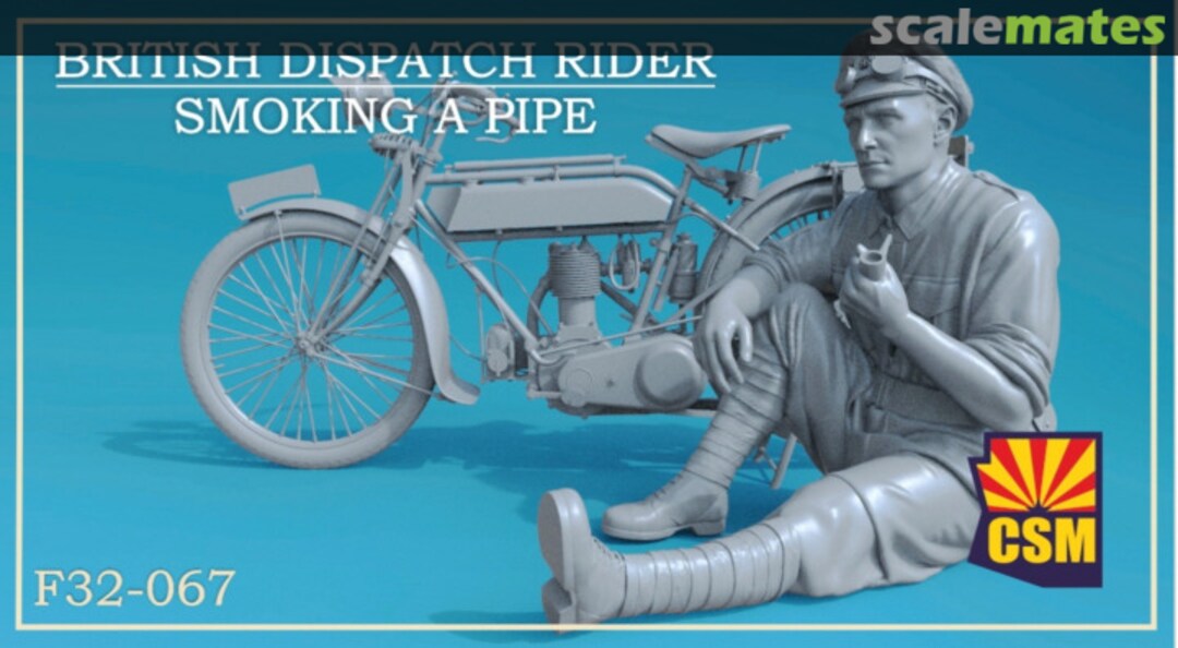 Boxart British Dispatch Rider smoking pipe F32-067 Copper State Models