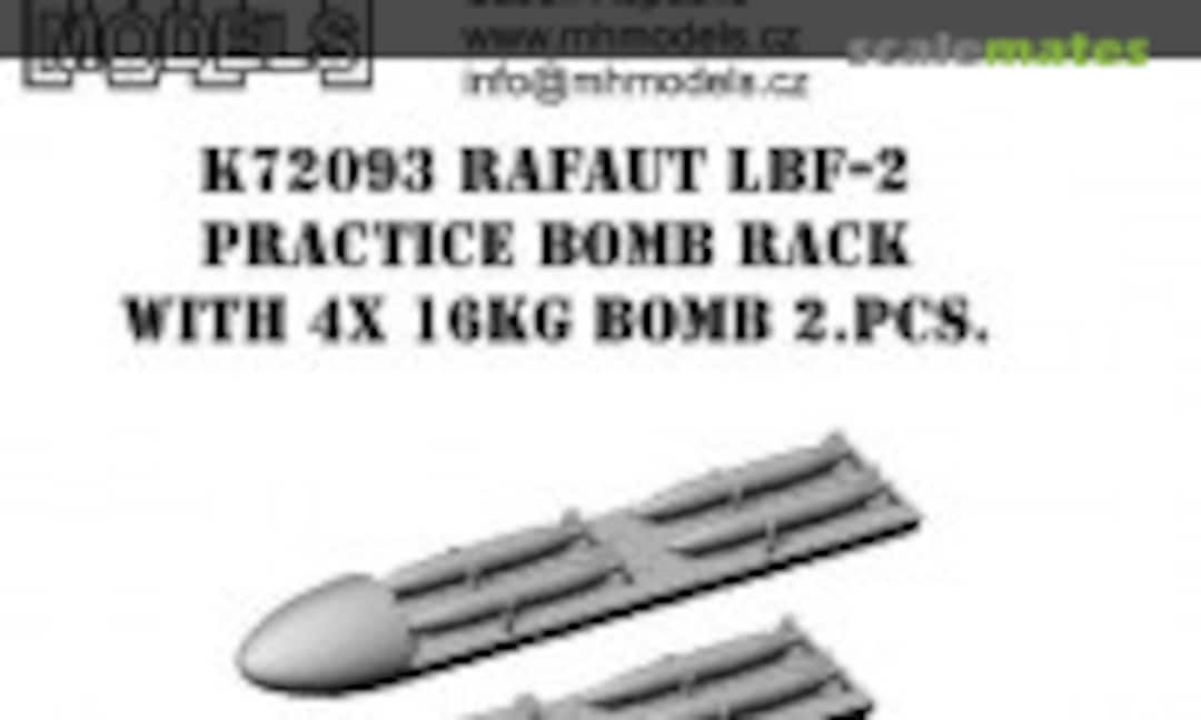 1:72 RAFAUT LBF-2 Practice bomb rack with 4x 16kg bomb 2pcs. (MH Models K72093) K72093