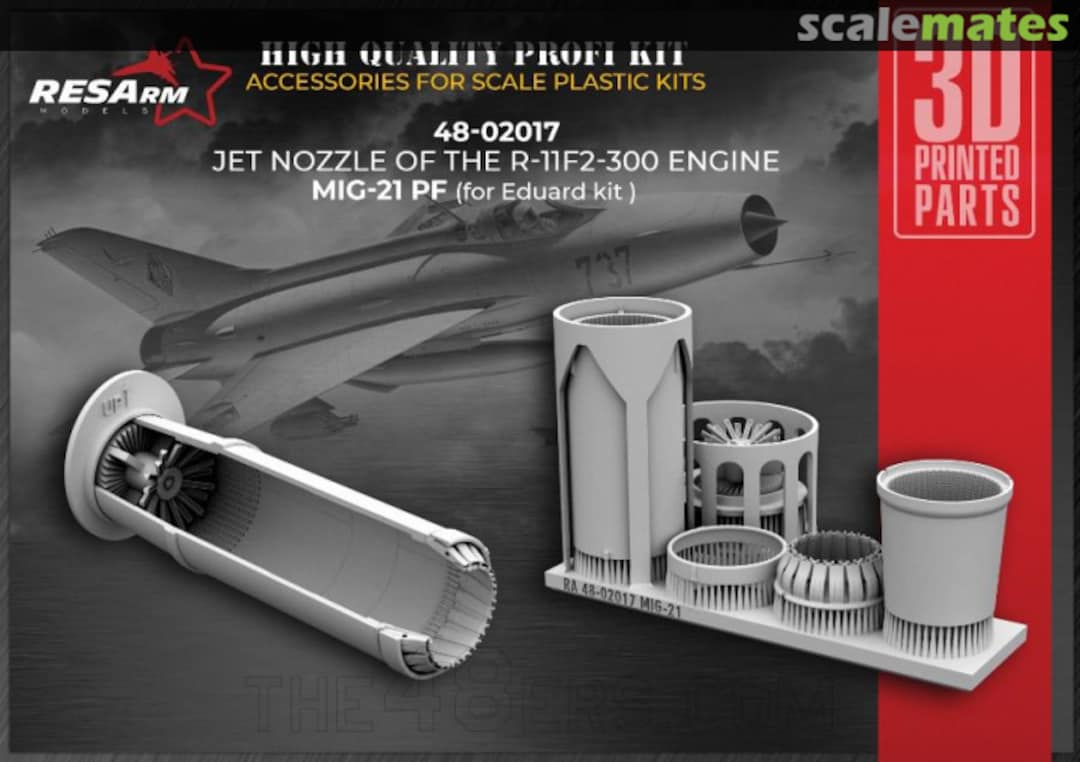 Boxart MiG-21PF R-11F2-300 engine nozzles 48-02017 RESArm