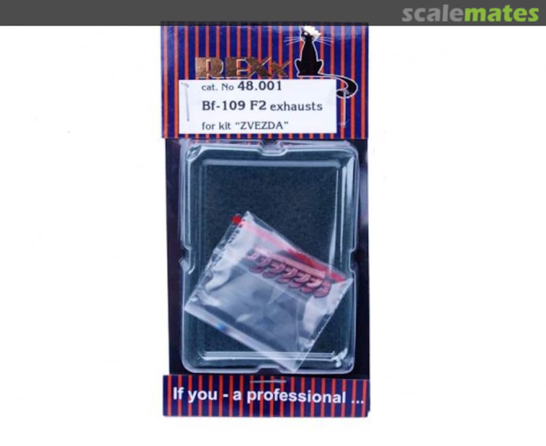 Boxart Messerschmitt Bf-109 F-2 Exhausts 48001 REXx Boxart Messerschmitt Bf-109 F-2 Exhausts 48001 REXx