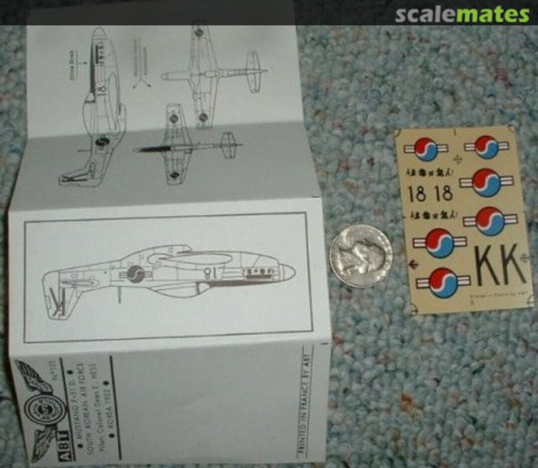 Boxart Mustang F-51D 101 ABT Decals Boxart Mustang F-51D 101 ABT Decals