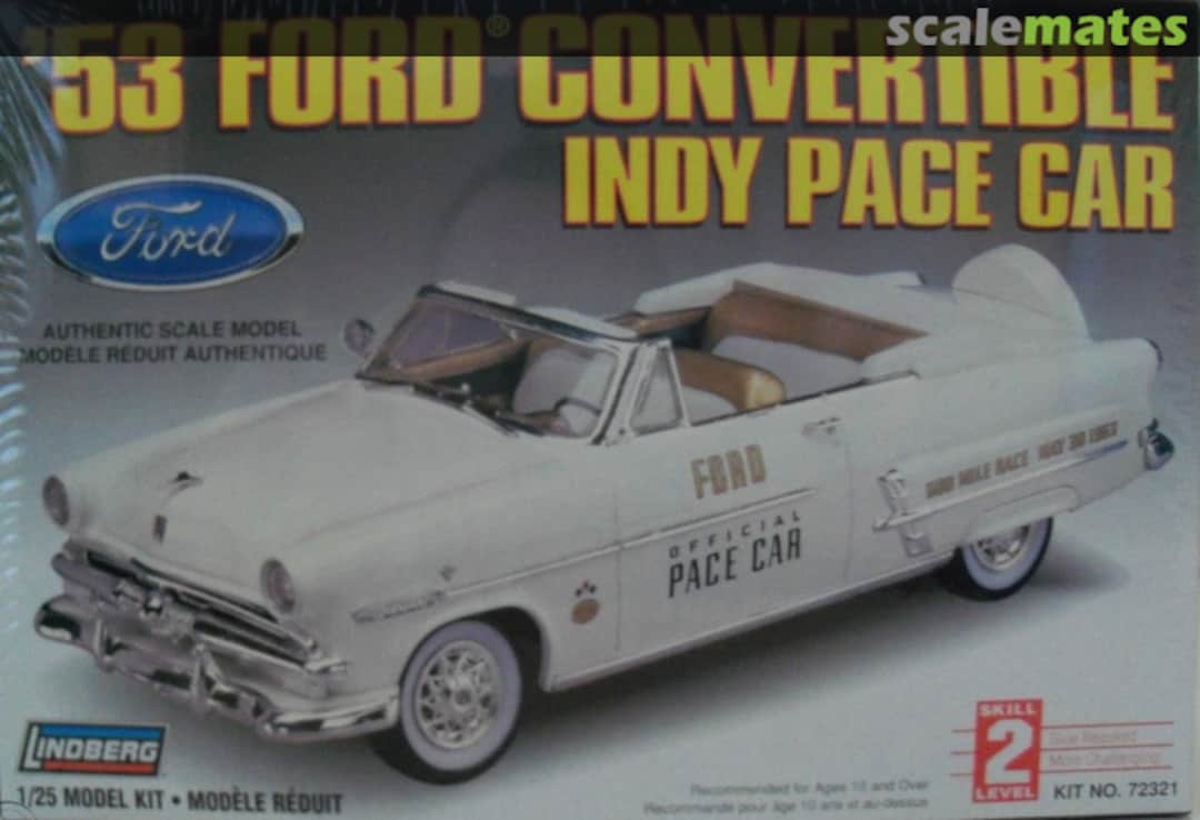 Boxart '53 Ford Convertible Indy Pace Car 72321 Lindberg Boxart '53 Ford Convertible Indy Pace Car 72321 Lindberg
