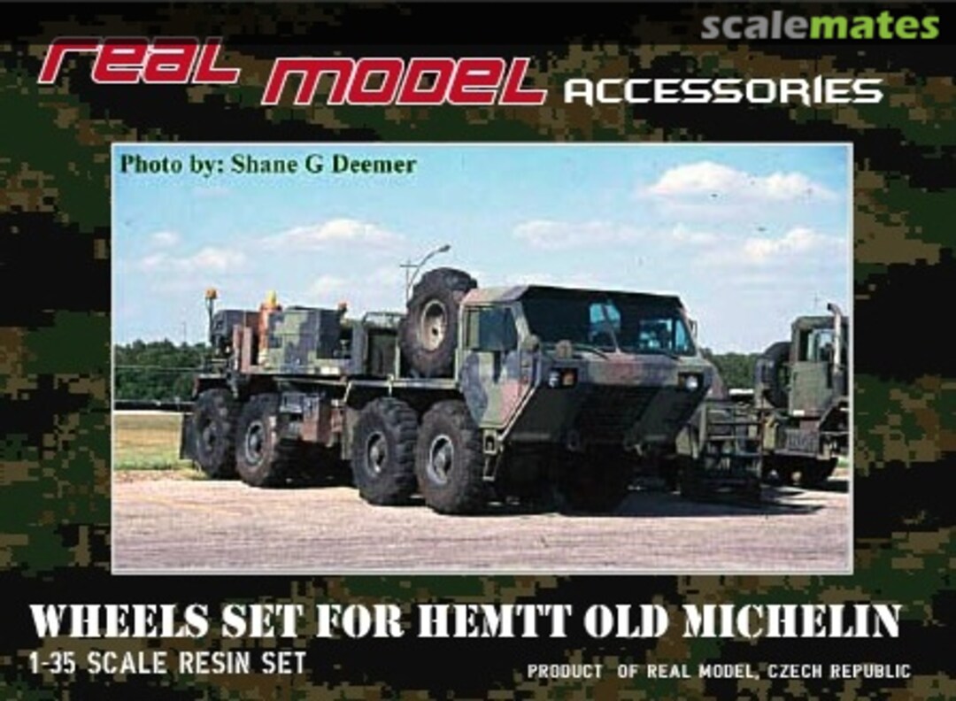 Boxart Wheels Set for HEMTT Old Michelin RMA35034 Real Model Boxart Wheels Set for HEMTT Old Michelin RMA35034 Real Model
