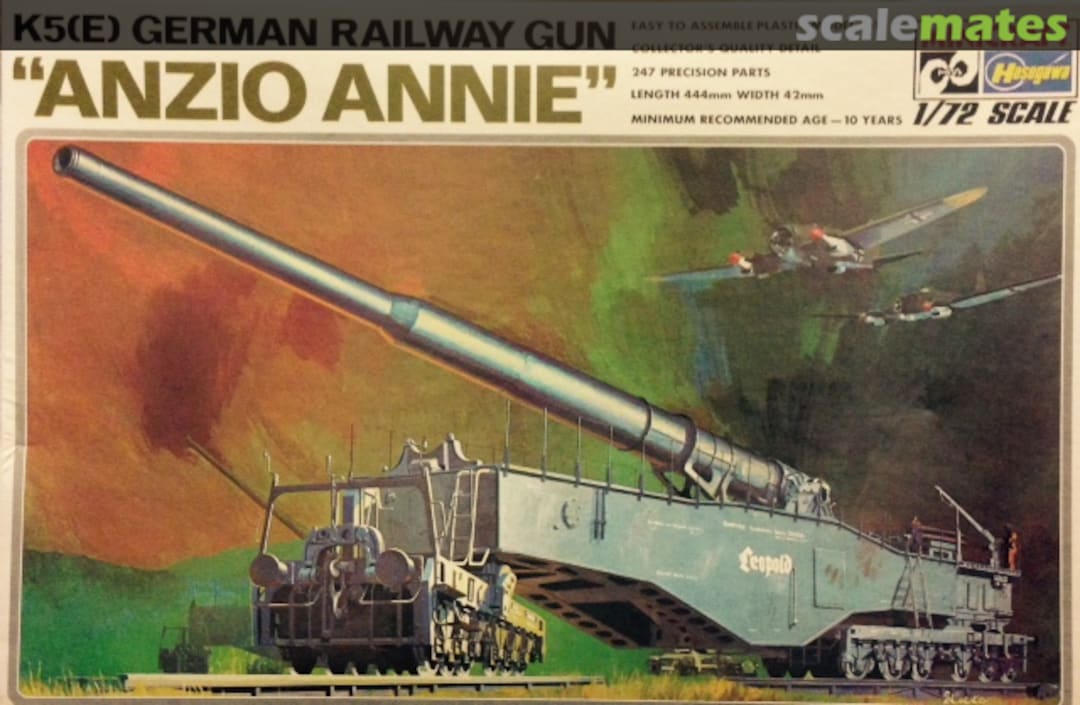 Boxart K5(E) German Railway Gun 728 Minicraft Hasegawa