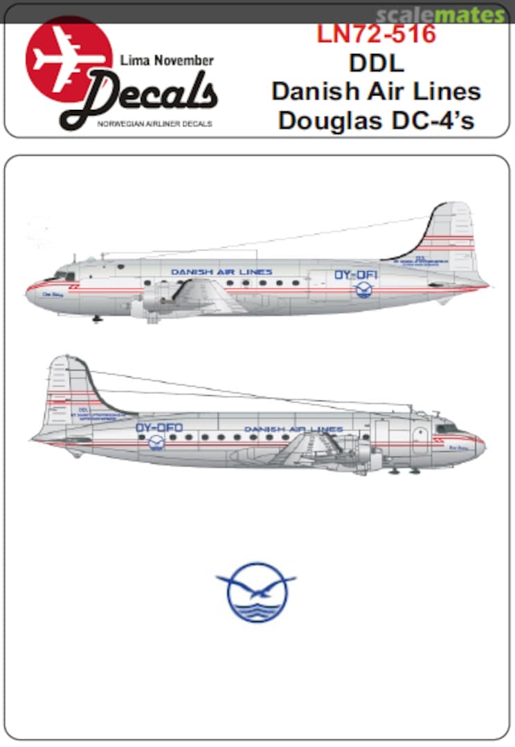 Boxart DC-4 LN72-516 Lima November Decals Boxart DC-4 LN72-516 Lima November Decals