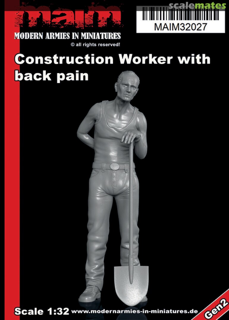Boxart Construction Worker with Back pain MAIM32027 MAiM Boxart Construction Worker with Back pain MAIM32027 MAiM