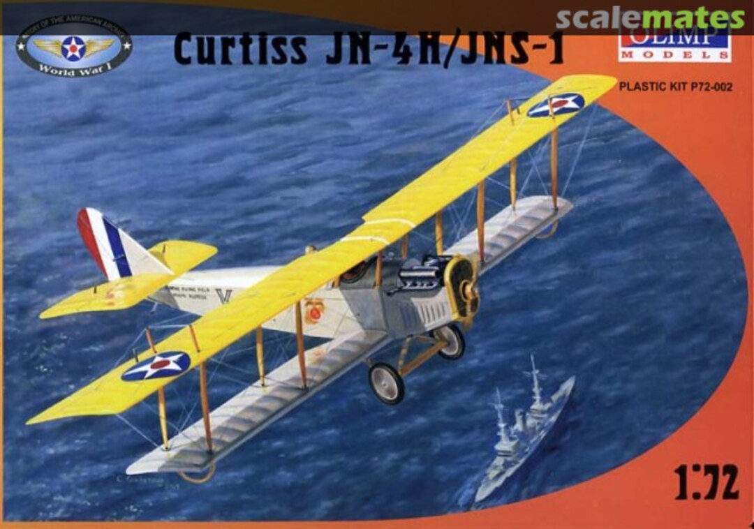 Boxart Curtiss JN-4H/JNS-1 P72-002 Olimp Models