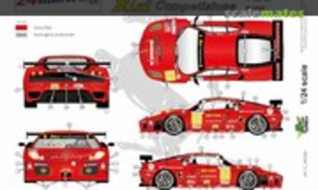 1:24 Ferrari F430 GTC #2606 "AdShip" (FFSMC Productions C 24-030) C 24-030