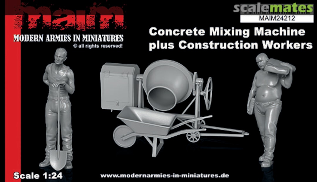 Boxart Concrete Mixing Machine plus Construction Workers MAIM24212 MAiM Boxart Concrete Mixing Machine plus Construction Workers MAIM24212 MAiM