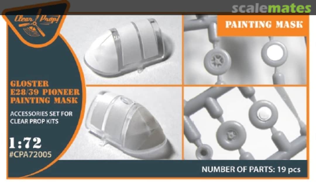 Boxart Gloster E28/39 Pioneer painting mask CPA72005 Clear Prop! Boxart Gloster E28/39 Pioneer painting mask CPA72005 Clear Prop!