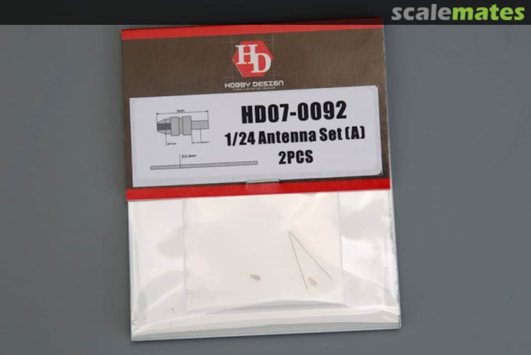 Boxart Antenna Set (A) 2pcs HD07-0092 Hobby Design Boxart Antenna Set (A) 2pcs HD07-0092 Hobby Design