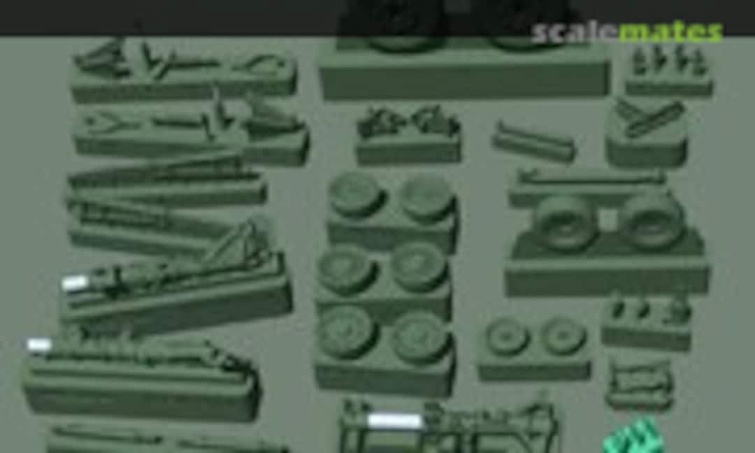 1:48 F-14A/B/D Landing Gear Set (Kazan KLG4814TAM) KLG4814TAM