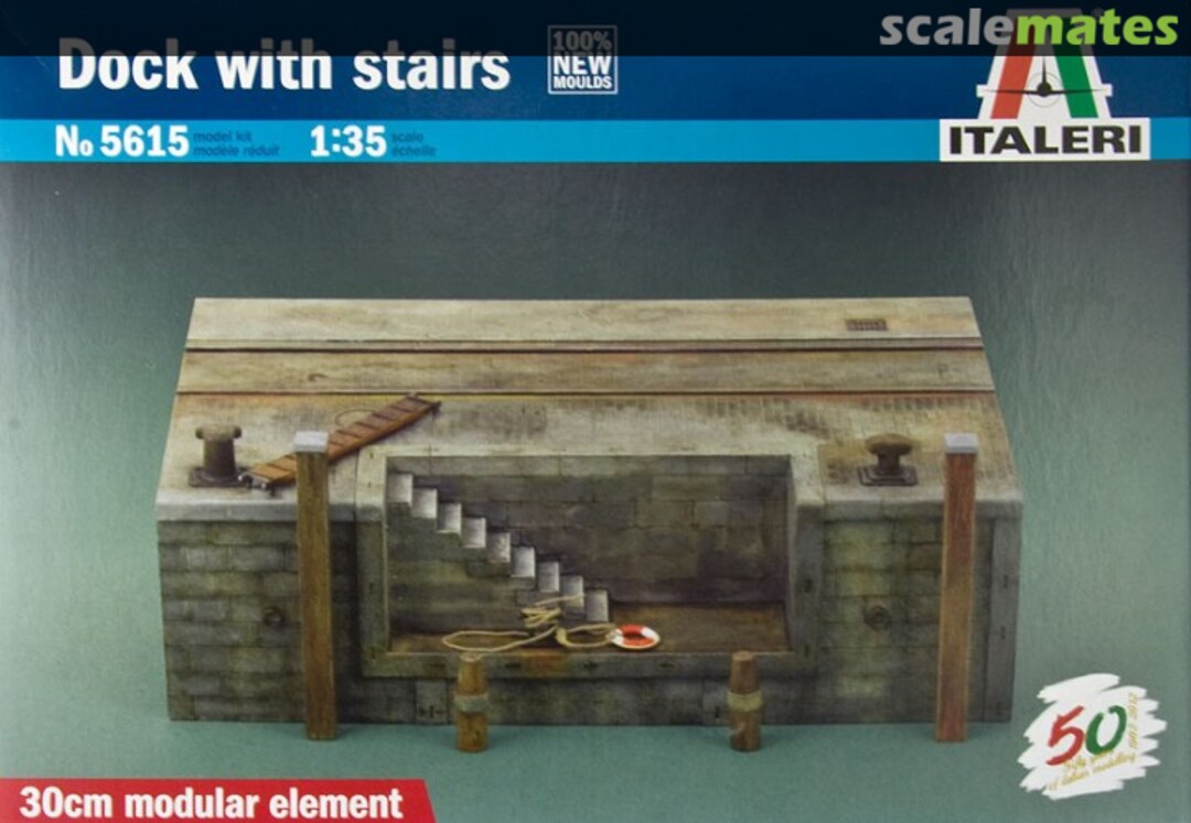 Boxart Dock with stairs 5615 Italeri Boxart Dock with stairs 5615 Italeri