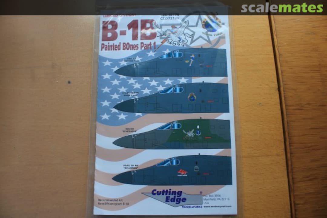 Boxart B-1B: Painted Bones Part 1 CED72176 Cutting Edge Modelworks Boxart B-1B: Painted Bones Part 1 CED72176 Cutting Edge Modelworks
