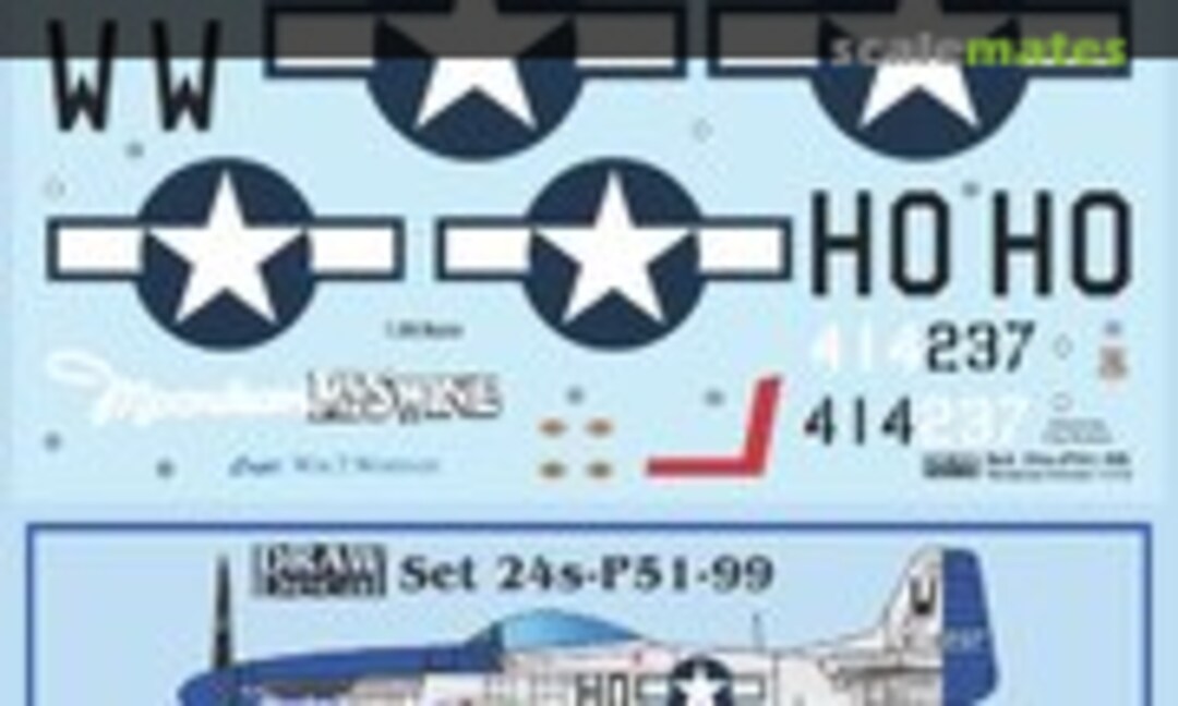 1:24 “Moonbeam McSwine” P-51D (Draw Decal 24-P51-99) 24-P51-99