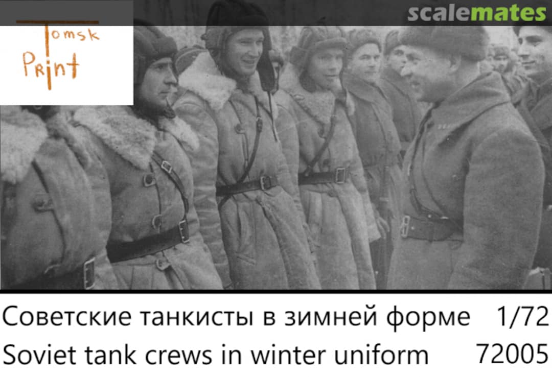 Boxart Soviet tank crews in winter uniform 72005 Tomsk Print
