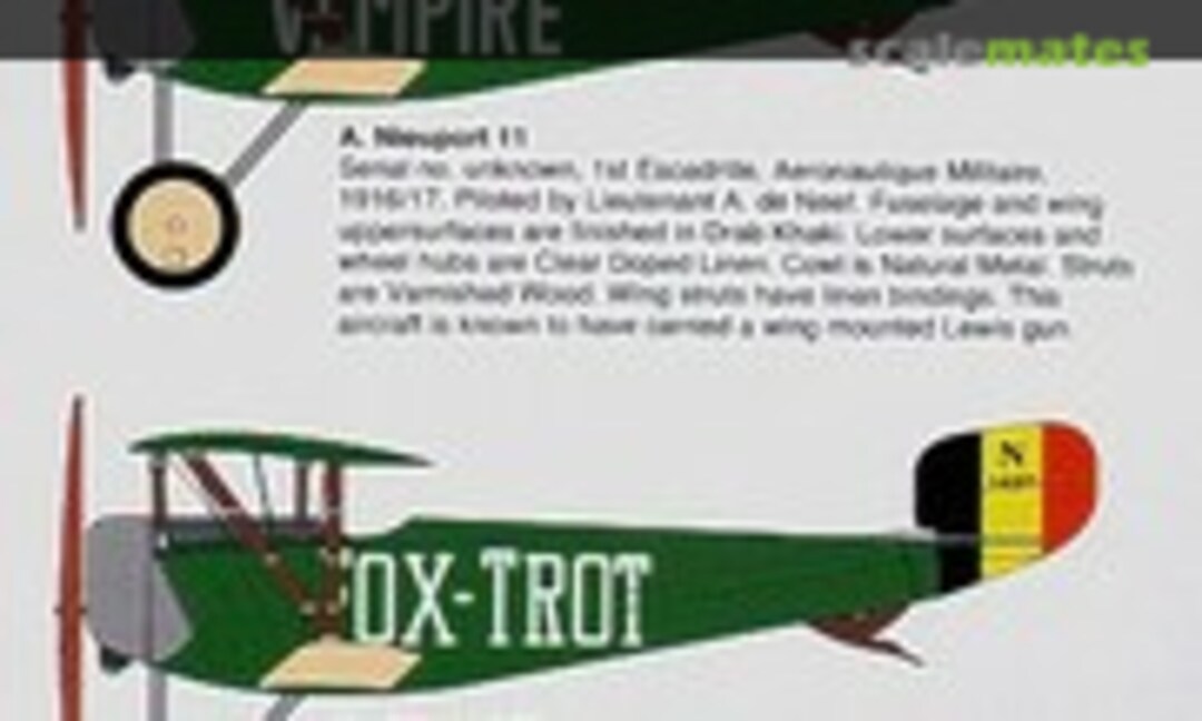 1:48 Royal Belgian Aeronautique Militaire 1914-1918 (Blue Rider BR513) BR513