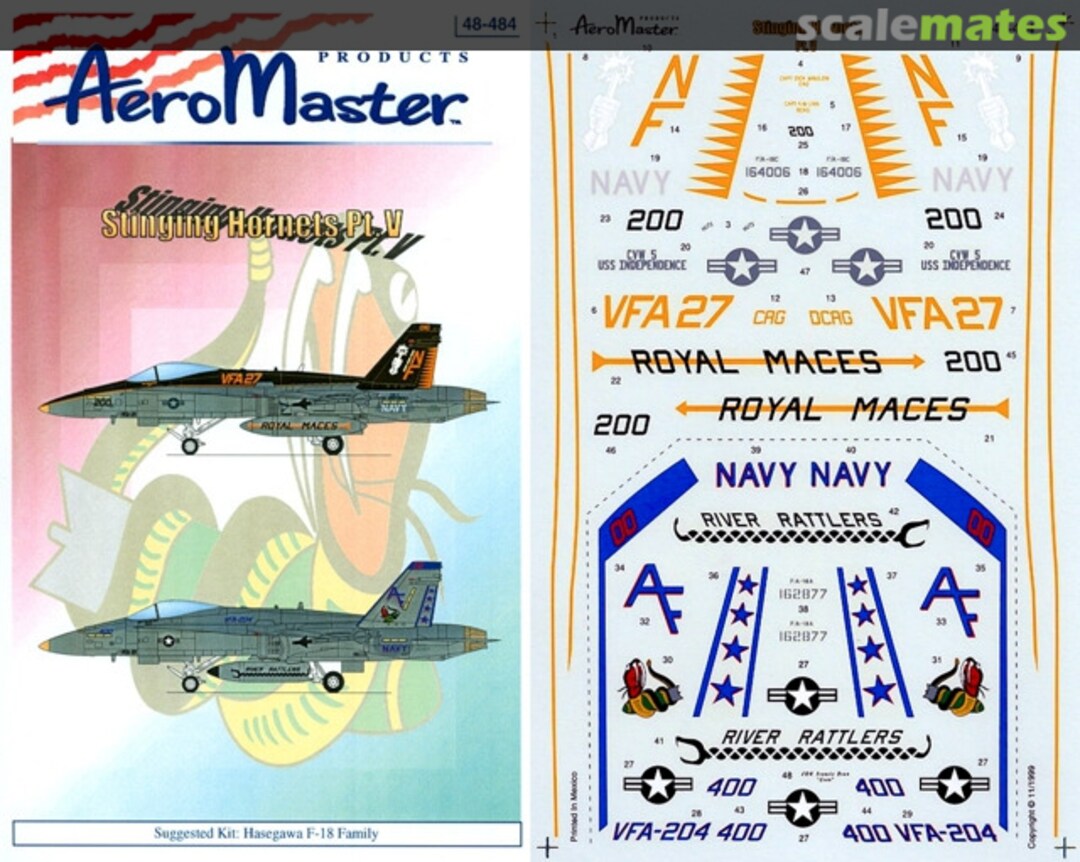 Boxart Stinging Hornets Pt. V 48-484 AeroMaster Boxart Stinging Hornets Pt. V 48-484 AeroMaster