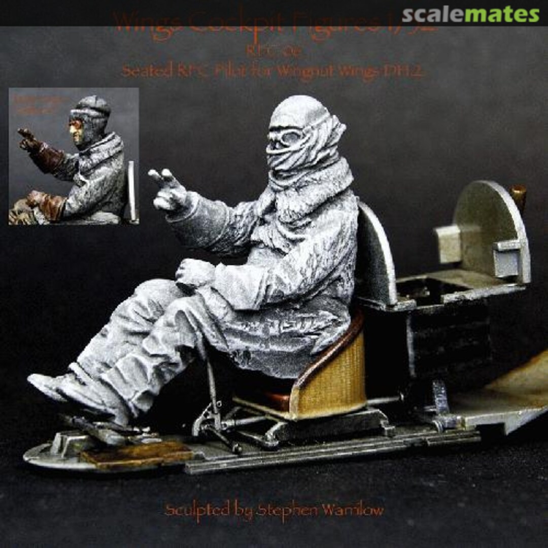 Boxart RFC Seated Pilot for DH2 RFC06 Wings Cockpit Figures Boxart RFC Seated Pilot for DH2 RFC06 Wings Cockpit Figures