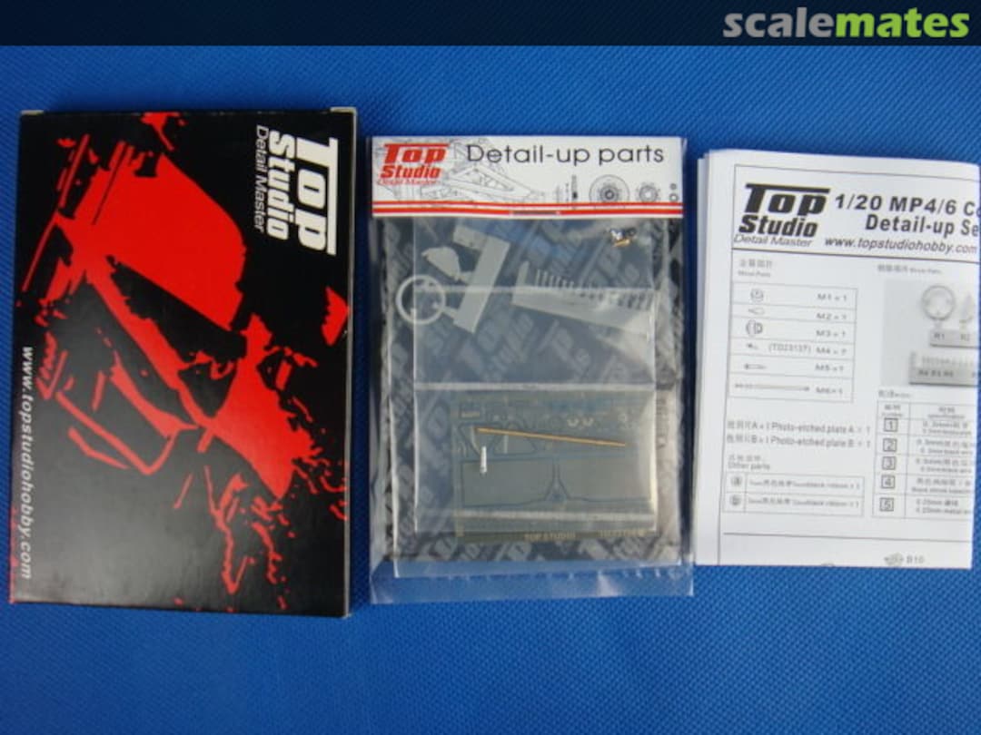 Boxart McLaren MP4/6 Cockpit Detail-up Set TD23158 Top Studio Boxart McLaren MP4/6 Cockpit Detail-up Set TD23158 Top Studio