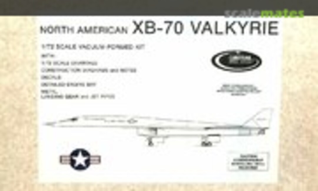 1:72 North American XB-70 VALKYRIE (Contrail )