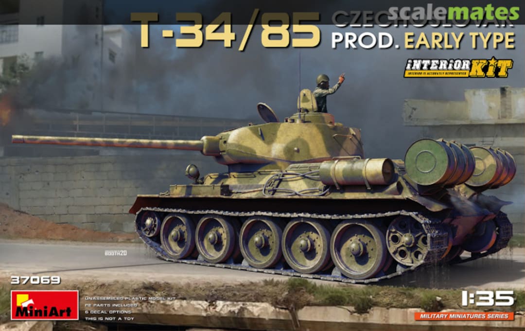 Boxart T-34/85 Czechoslovak Prod. Early Type 37069 MiniArt Boxart T-34/85 Czechoslovak Prod. Early Type 37069 MiniArt