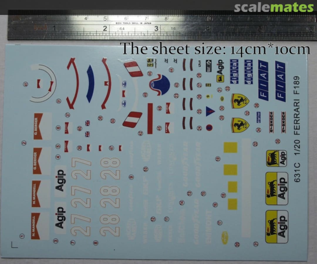 Boxart Ferrari F189 631C Easy Decal Boxart Ferrari F189 631C Easy Decal