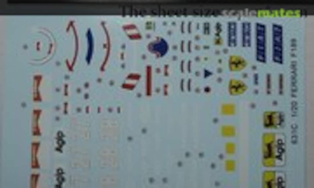 1:20 Ferrari F189 (Easy Decal 631C)