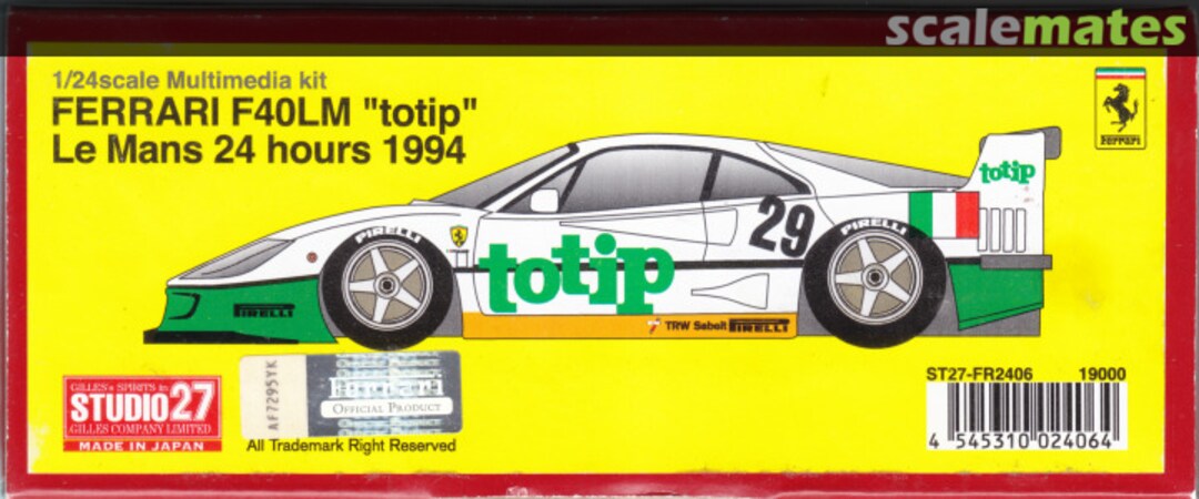 Boxart Ferrari F40 GTE ST27-FR2406 Studio27