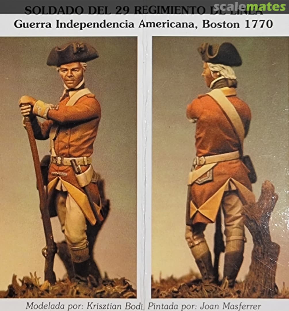 Boxart Private 29th Line Regiment. Independence War, Boston 1770 SKU: I-48 Art Girona Boxart Private 29th Line Regiment. Independence War, Boston 1770 SKU: I-48 Art Girona