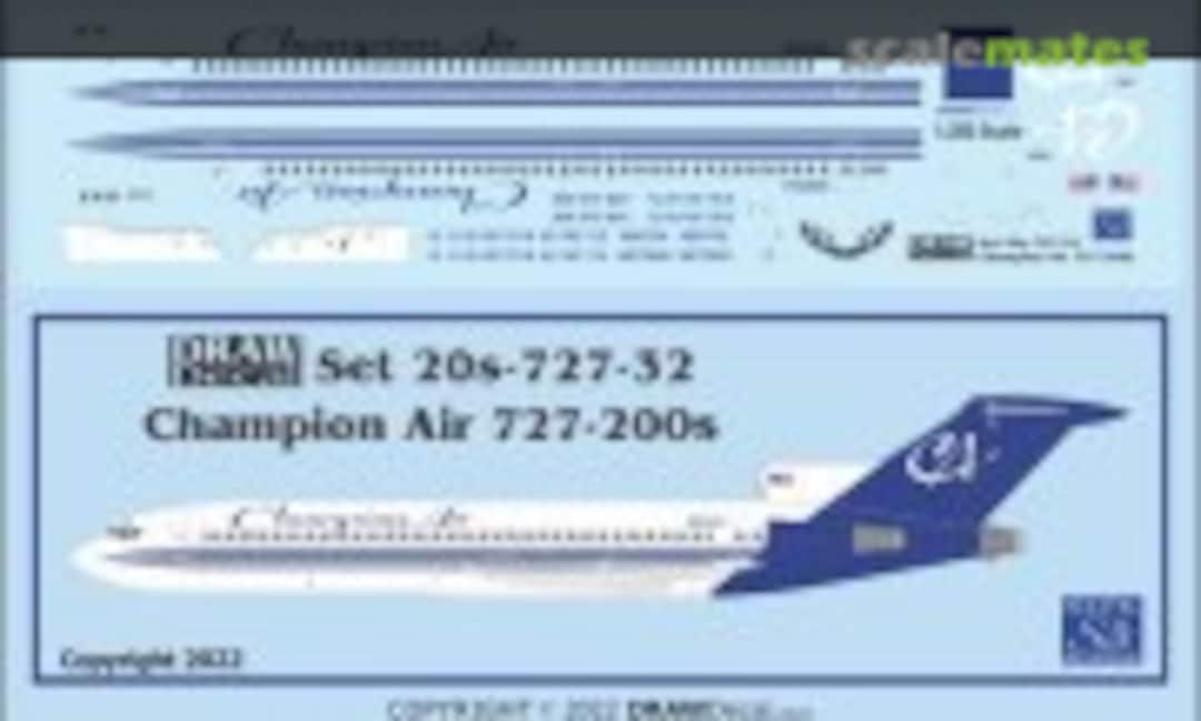 1:200 Champion Air 727-200s (Draw Decal 20-727-32) 20-727-32