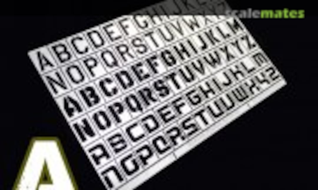No Alphabet spray airbrush stencil template A (Alexen Model FG-AJ0045) FG-AJ0045