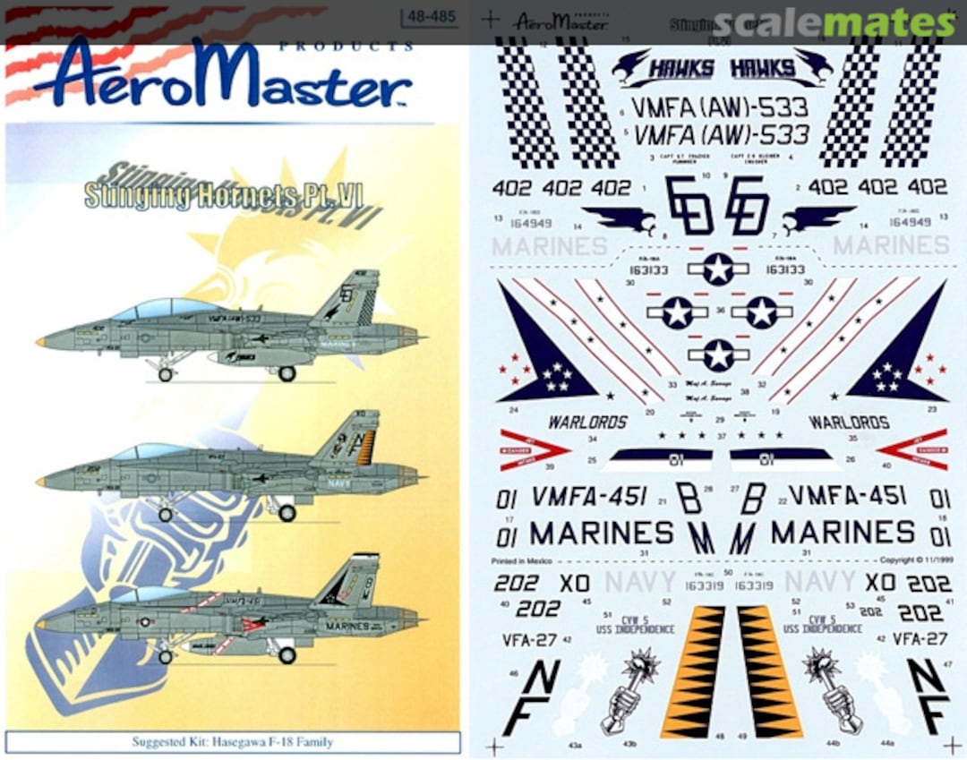 Boxart Stinging Hornets Pt. VI 48-485 AeroMaster Boxart Stinging Hornets Pt. VI 48-485 AeroMaster