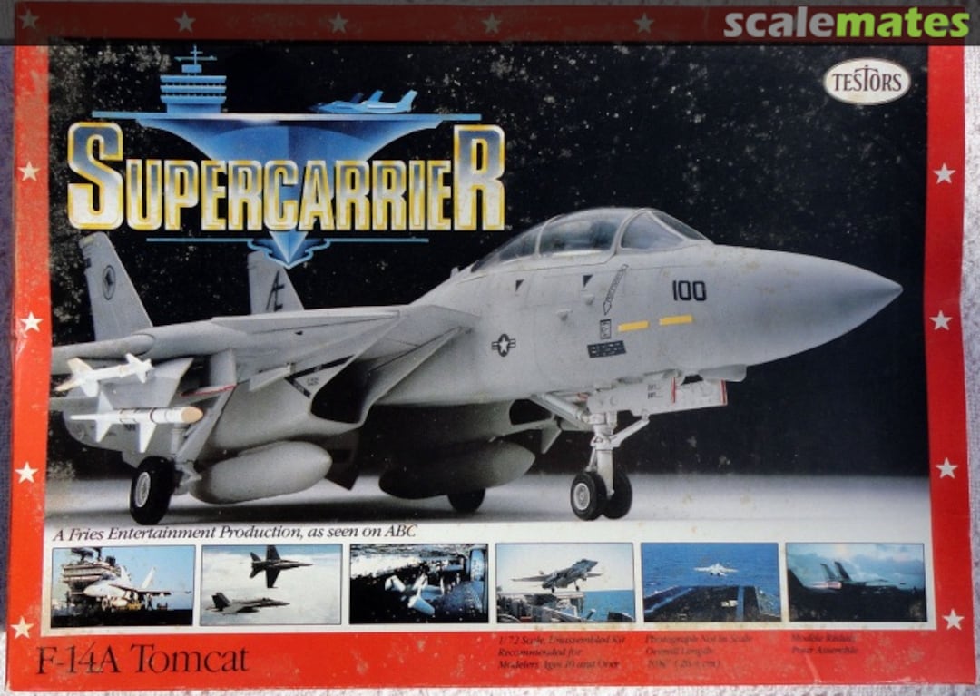 Boxart Supercarrier F-14A Tomcat 283 Testors Boxart Supercarrier F-14A Tomcat 283 Testors