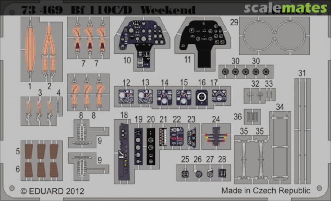 Boxart Bf 110C/D Weekend 73469 Eduard Boxart Bf 110C/D Weekend 73469 Eduard