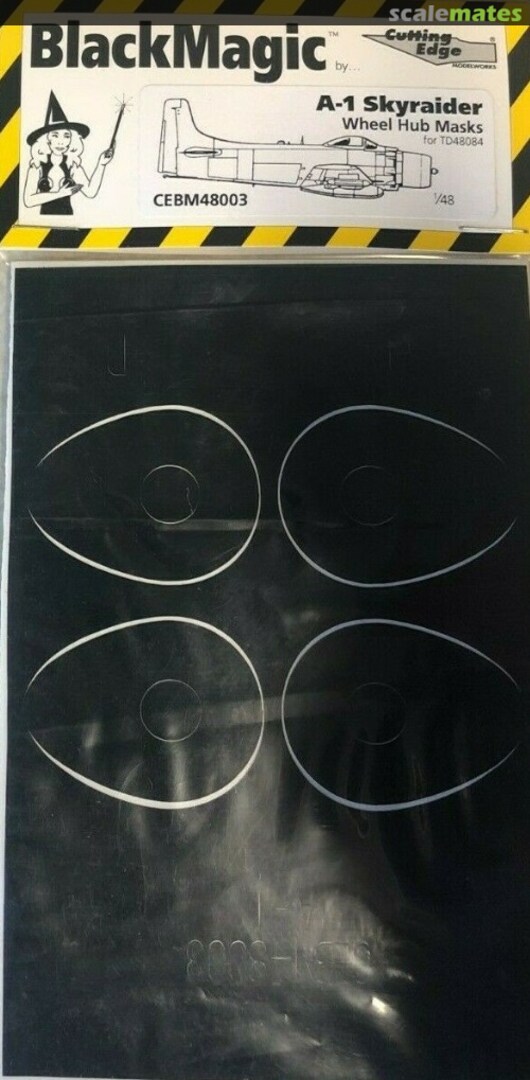 Boxart A-1 Skyraider Wheel Hub Masks CEBM48003 Cutting Edge Modelworks Boxart A-1 Skyraider Wheel Hub Masks CEBM48003 Cutting Edge Modelworks