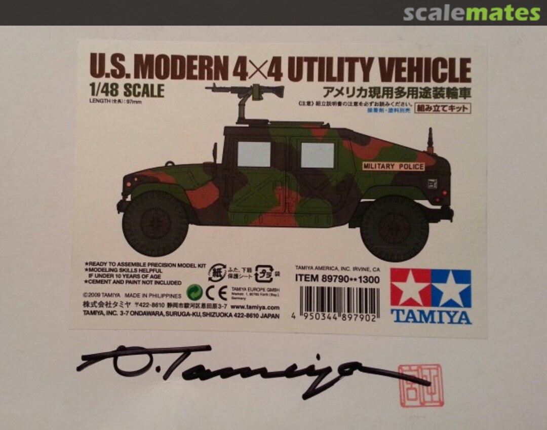 Boxart U.S. Modern 4x4 Utility Vehicle 89790* Tamiya Boxart U.S. Modern 4x4 Utility Vehicle 89790* Tamiya