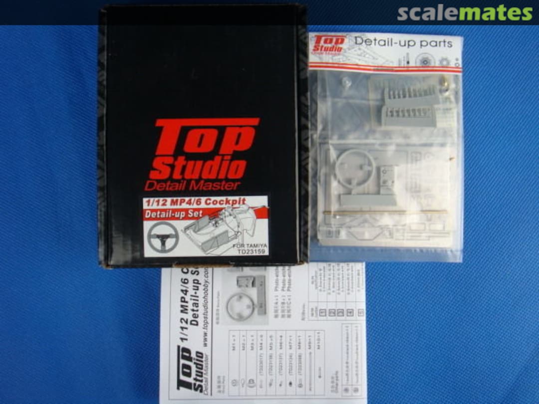 Boxart McLaren MP4/6 Cockpit Detail-up Set TD23159 Top Studio Boxart McLaren MP4/6 Cockpit Detail-up Set TD23159 Top Studio