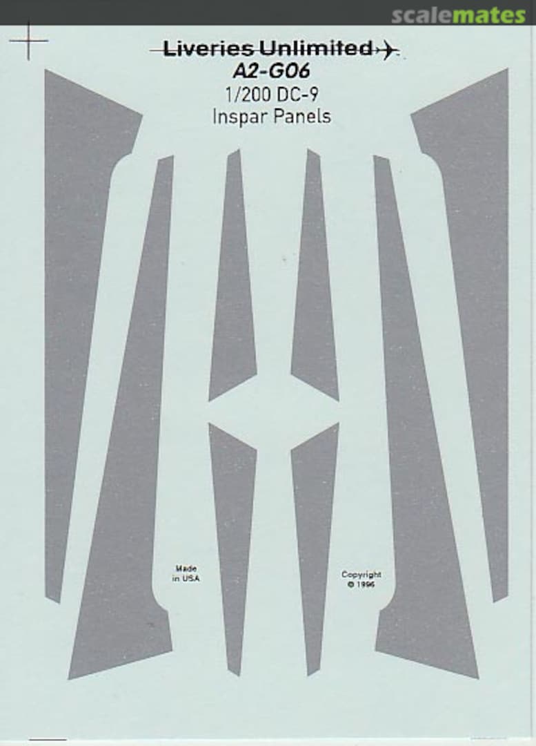 Boxart DC-9 Inspar Panels A2-G06 Liveries Unlimited/Airway Graphics Boxart DC-9 Inspar Panels A2-G06 Liveries Unlimited/Airway Graphics