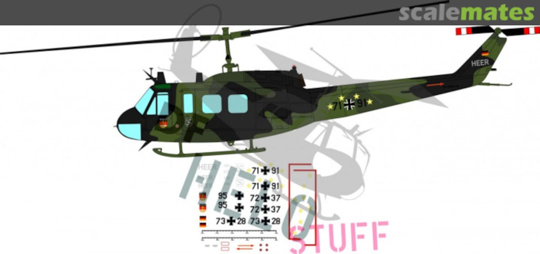 Boxart Bell UH-1D "Transporthubschrauberregiment 30 - Hot Blade 2014" DF32148 DF HeloStuff Boxart Bell UH-1D "Transporthubschrauberregiment 30 - Hot Blade 2014" DF32148 DF HeloStuff