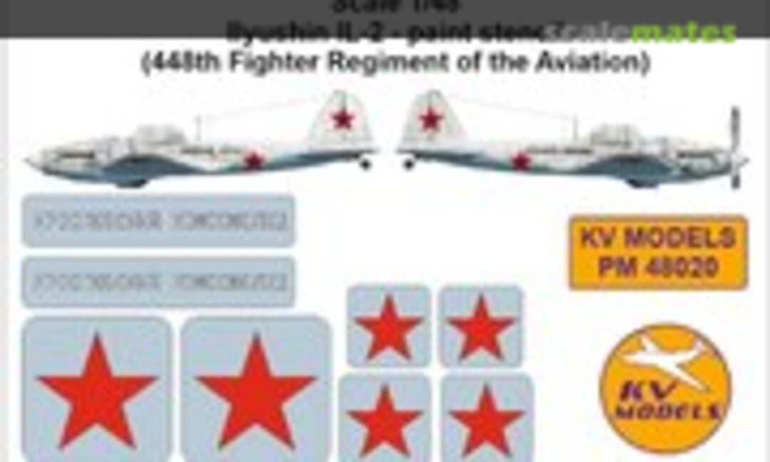 1:48 Il-2 paint stencil (KV Models PM48020) PM48020